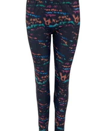 Black Colour Leggings Robyn Black Stain