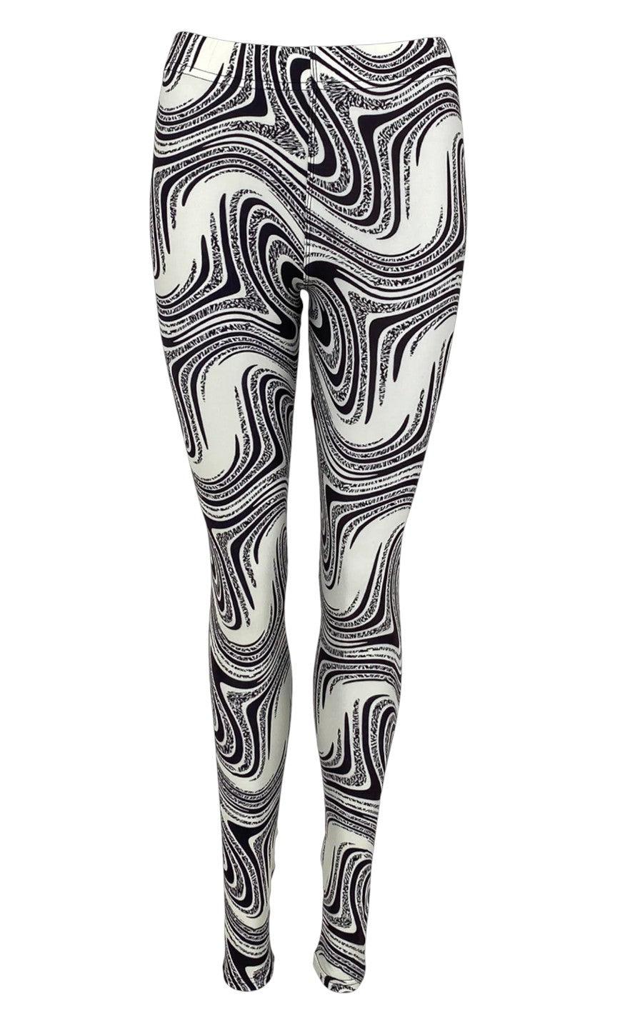 Black Colour Leggings Robyn Black Warp