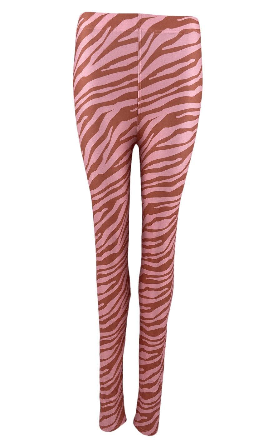 Black Colour Leggings Zen Zebra Candy Rose