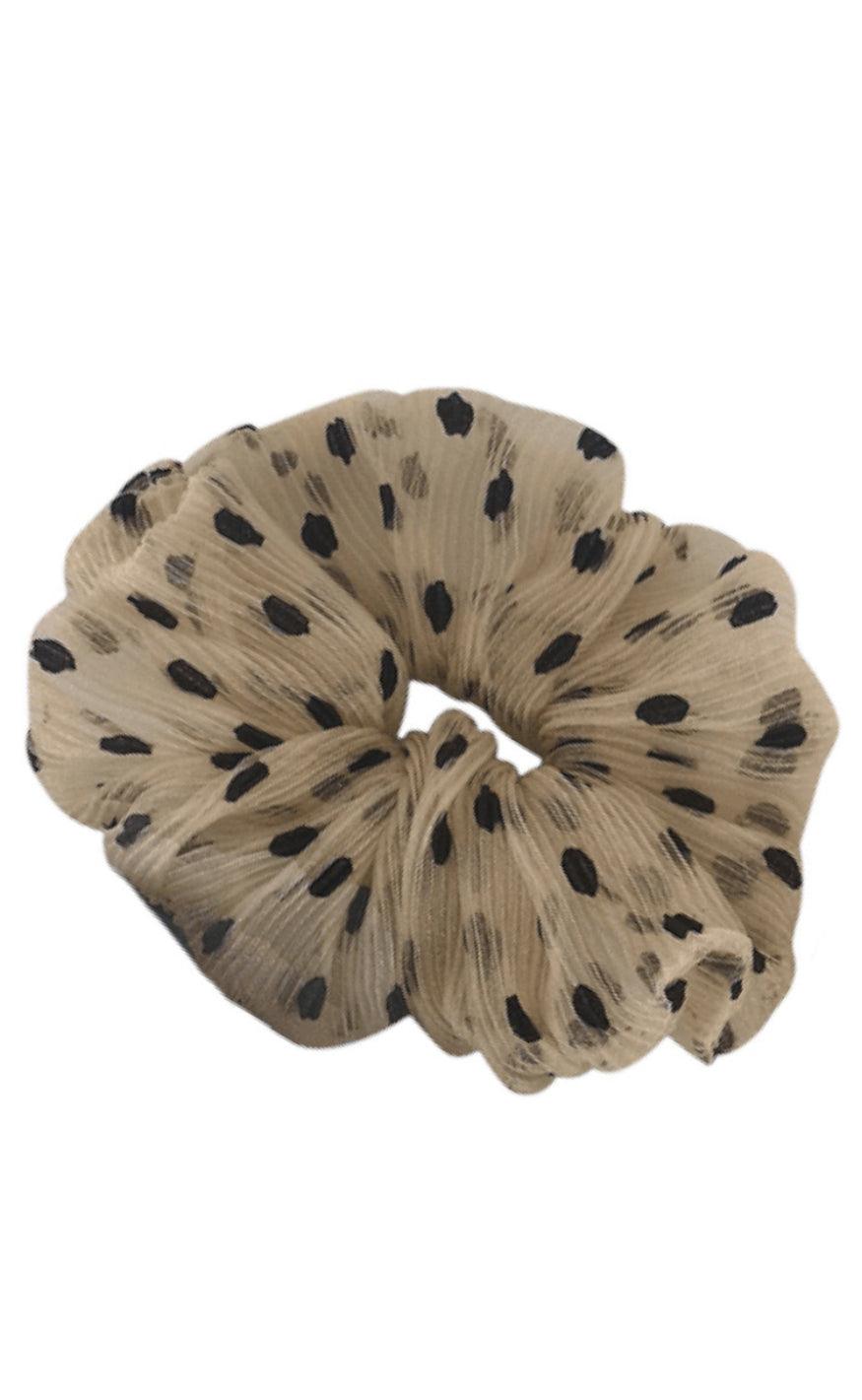 Black Colour Scrunchie Andrea Beige