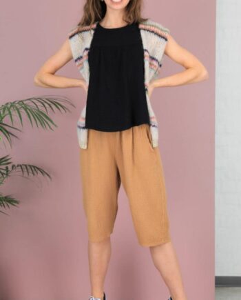 Black Colour Shorts Dune Camel