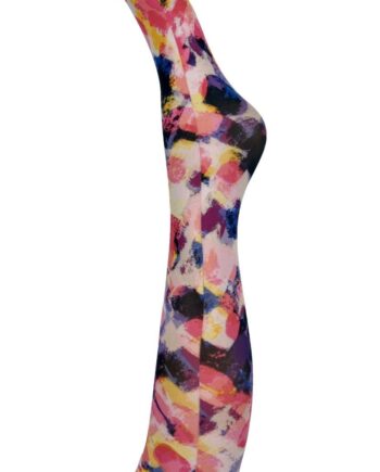 Black Colour Strømper Aura Knee High Socks Colour Splash
