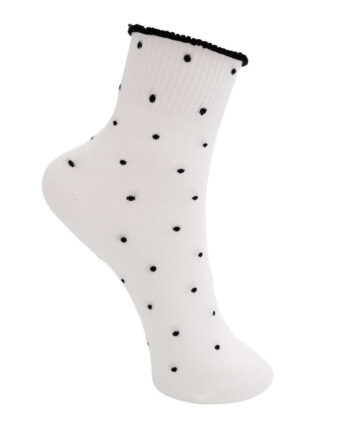 Black Colour Strømper Tiki Off White