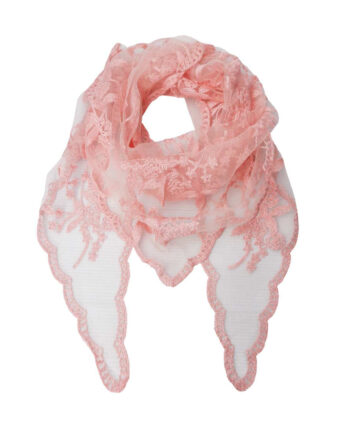 Black Colour Tørklæde Miriana Lace Rose