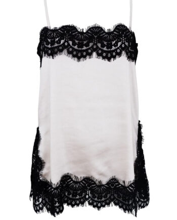Black Colour Top Evie Lace Pearl