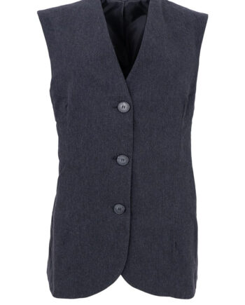 Black Colour Vest Avenue Dark Grey