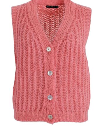 Black Colour Vest Casey Candy Coral