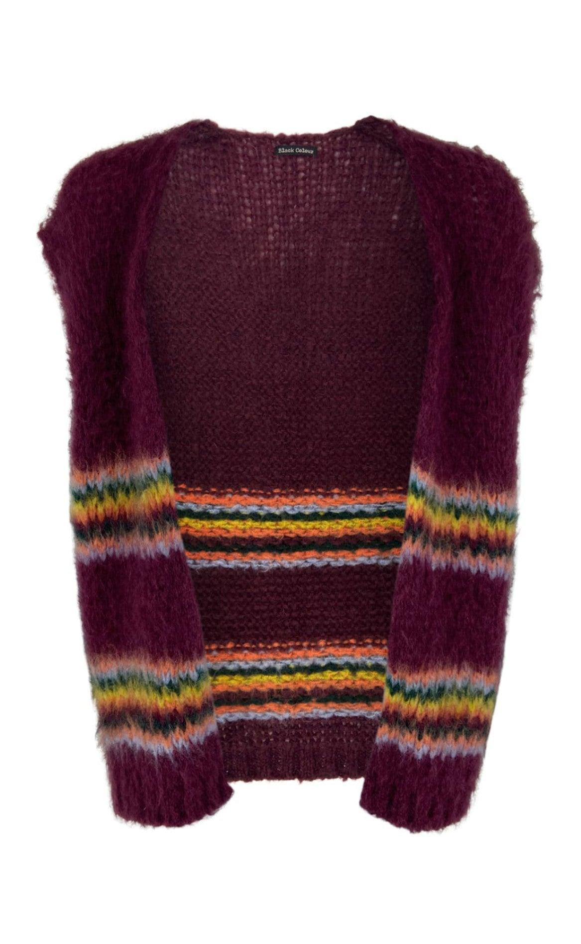 Black Colour Vest Tulle Wine