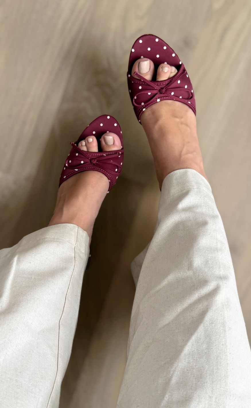 Chosen Stiletter Yasmin Dot Burgundy