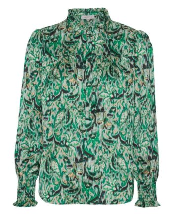 Continue Bluse Asta Green Paisly