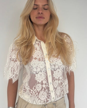 Continue Bluse Paloma Lace Off White
