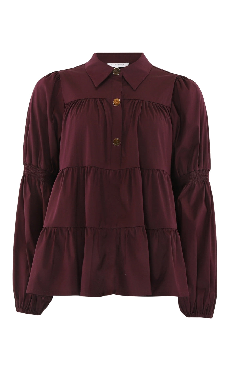 Continue Bluse Sanna Bordeaux
