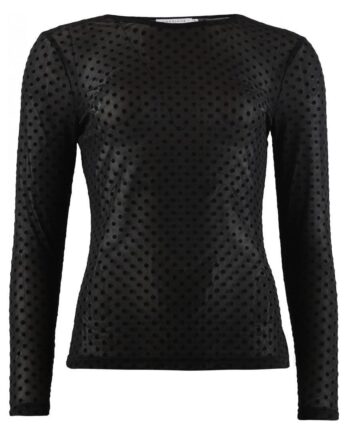 Continue Bluse Shannie Black With Dot
