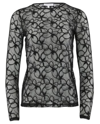 Continue Bluse Shannie Mesh Black