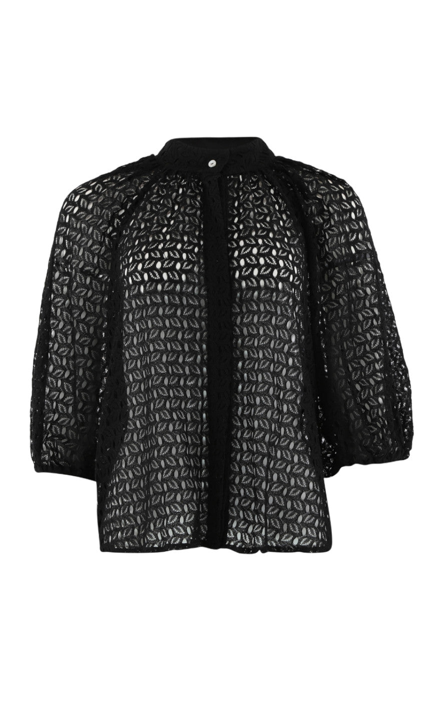 Continue Bluse Sia Latte Black