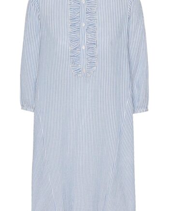 Continue Skjorte Perle Long  Blue   White
