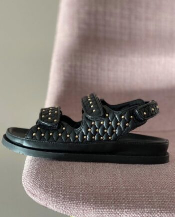 Copenhagen Shoes By Josefine Valentin Sandal Luxury Studs Black
