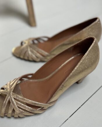 Copenhagen Shoes Stiletter All   Need Gold Platino