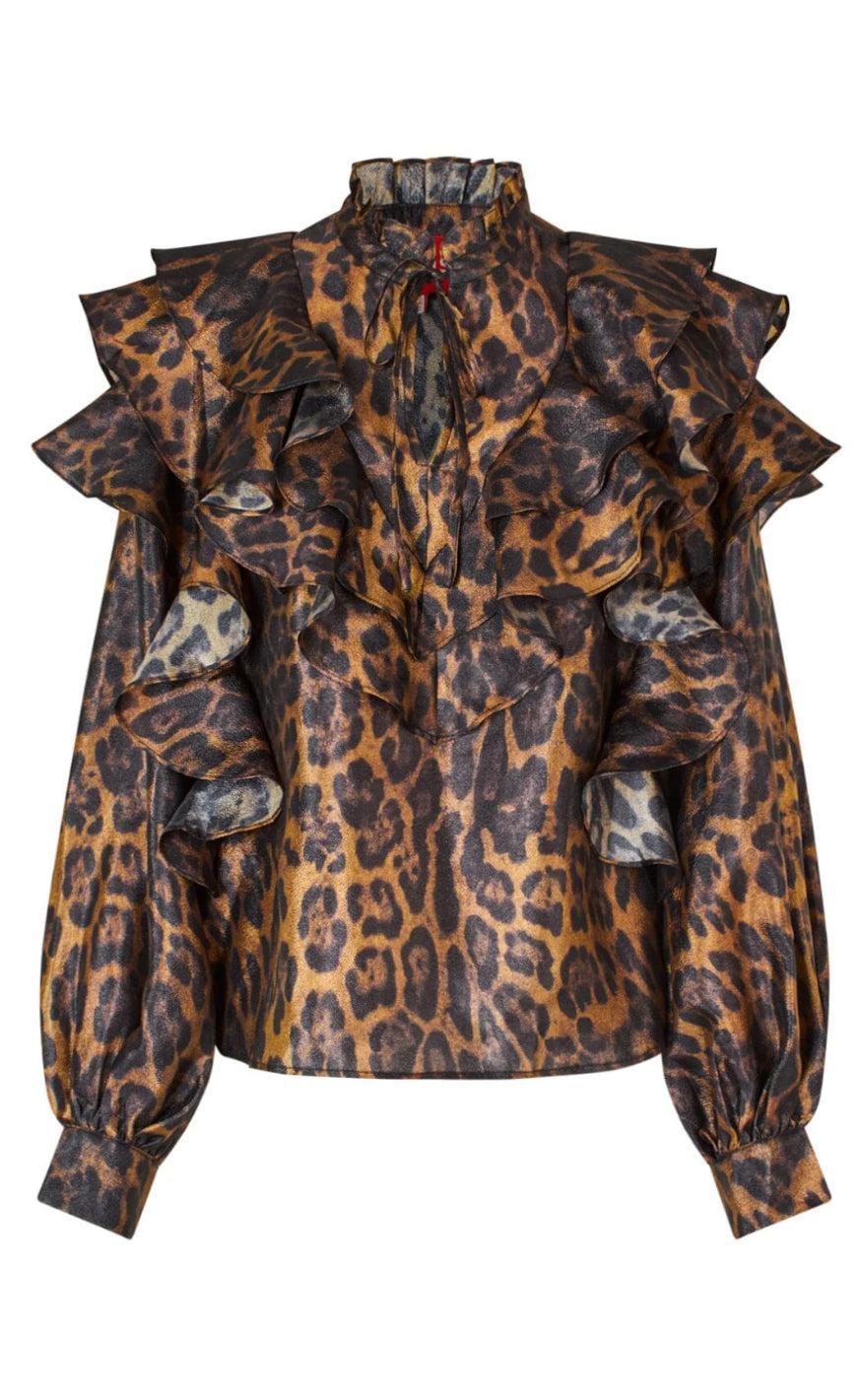 Cras Bluse Sylvia Hazy Leopard