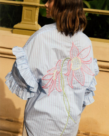 Cras Skjorte Florette Light Blue Stripe