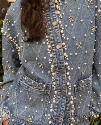 Culture Jakke Alys Denim Light Blue Wash