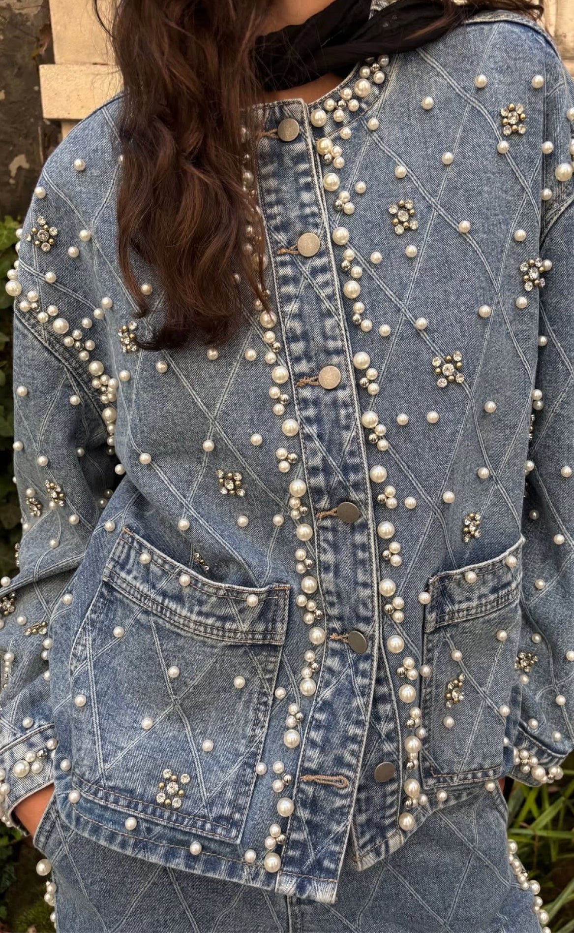 Culture Jakke Alys Denim Light Blue Wash