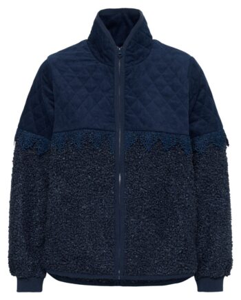 Culture Jakke Lenia Catina Teddy Dress Blues