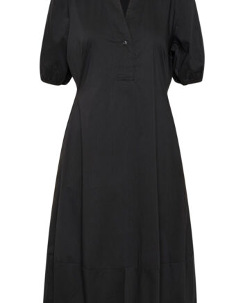 Culture Kjole Antoinett Ss Placket Black