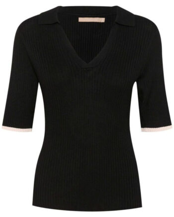 Culture Polo Sabi Annemette Black Whitecap Stripe