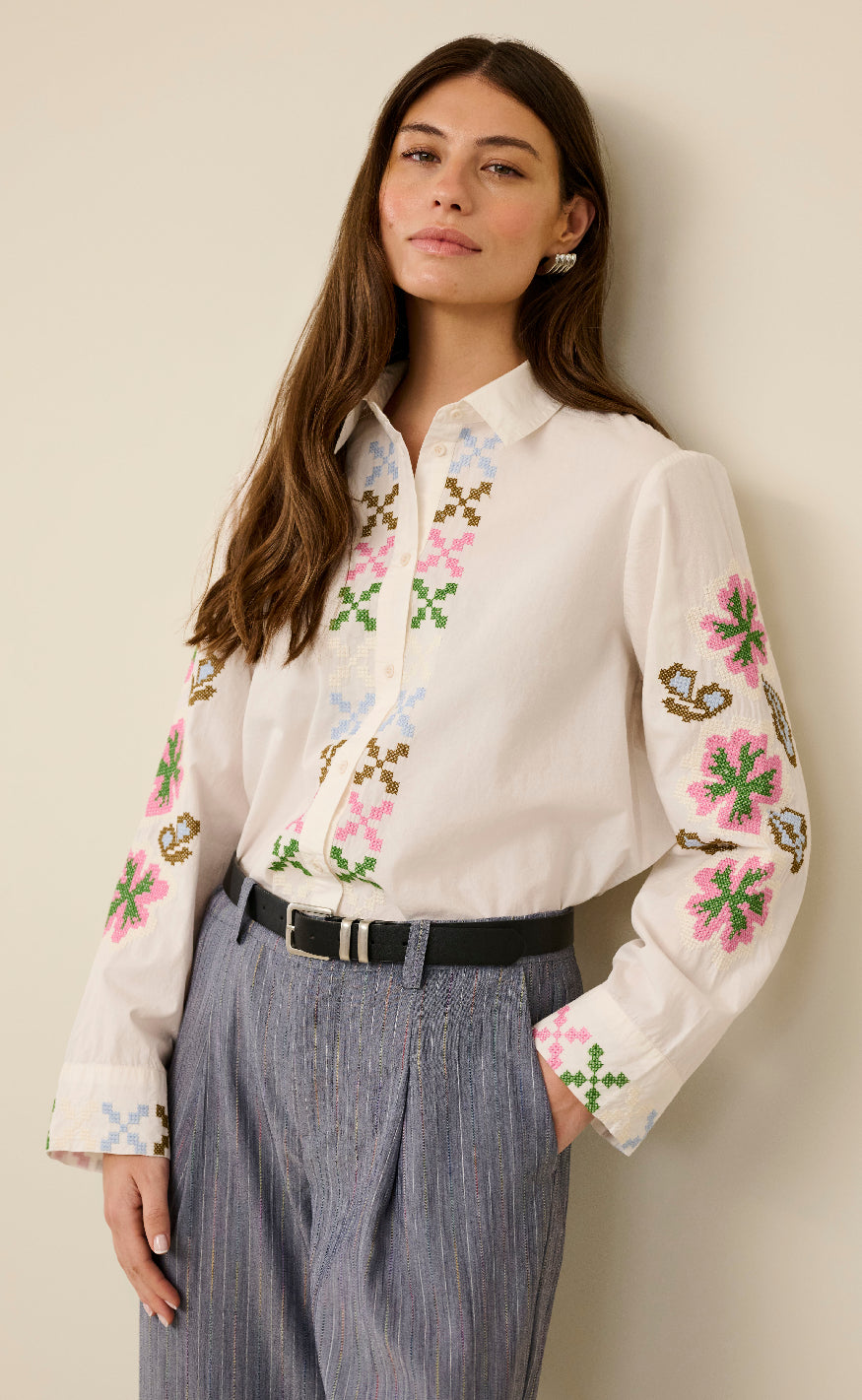 Culture Skjorte Breezy Spring Gardenia