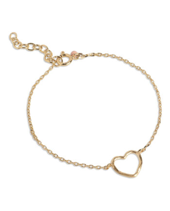 Enamel Copenhagen Armbånd Organic Heart Gold Colour