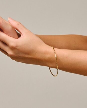 Enamel Copenhagen Bangle Organic Arena Gold Colour