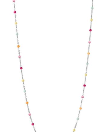 Enamel Copenhagen Halskæde Lola Rainbow Silver Colour