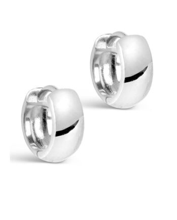 Enamel Copenhagen øreinge Classic Wide Silver Colour