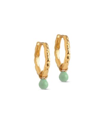 Enamel Copenhagen øreringe Belle Dusty Green