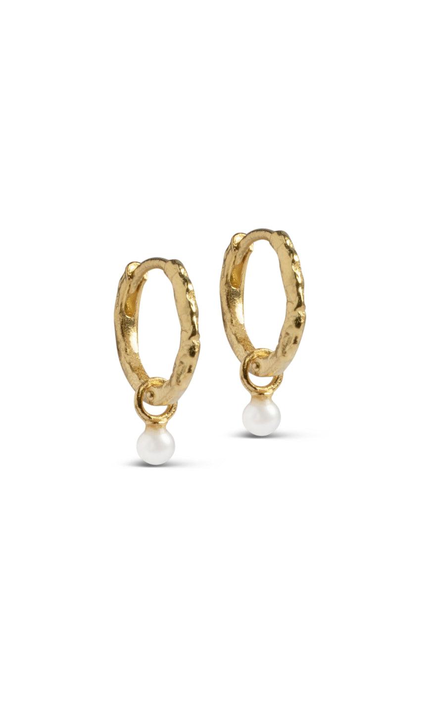 Enamel Copenhagen øreringe Belle Pearl Gold Colour