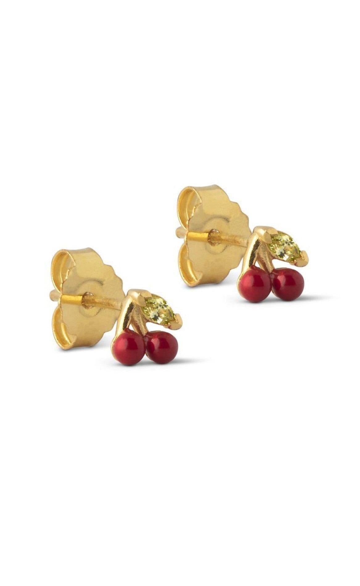 Enamel Copenhagen øreringe Cherry Red