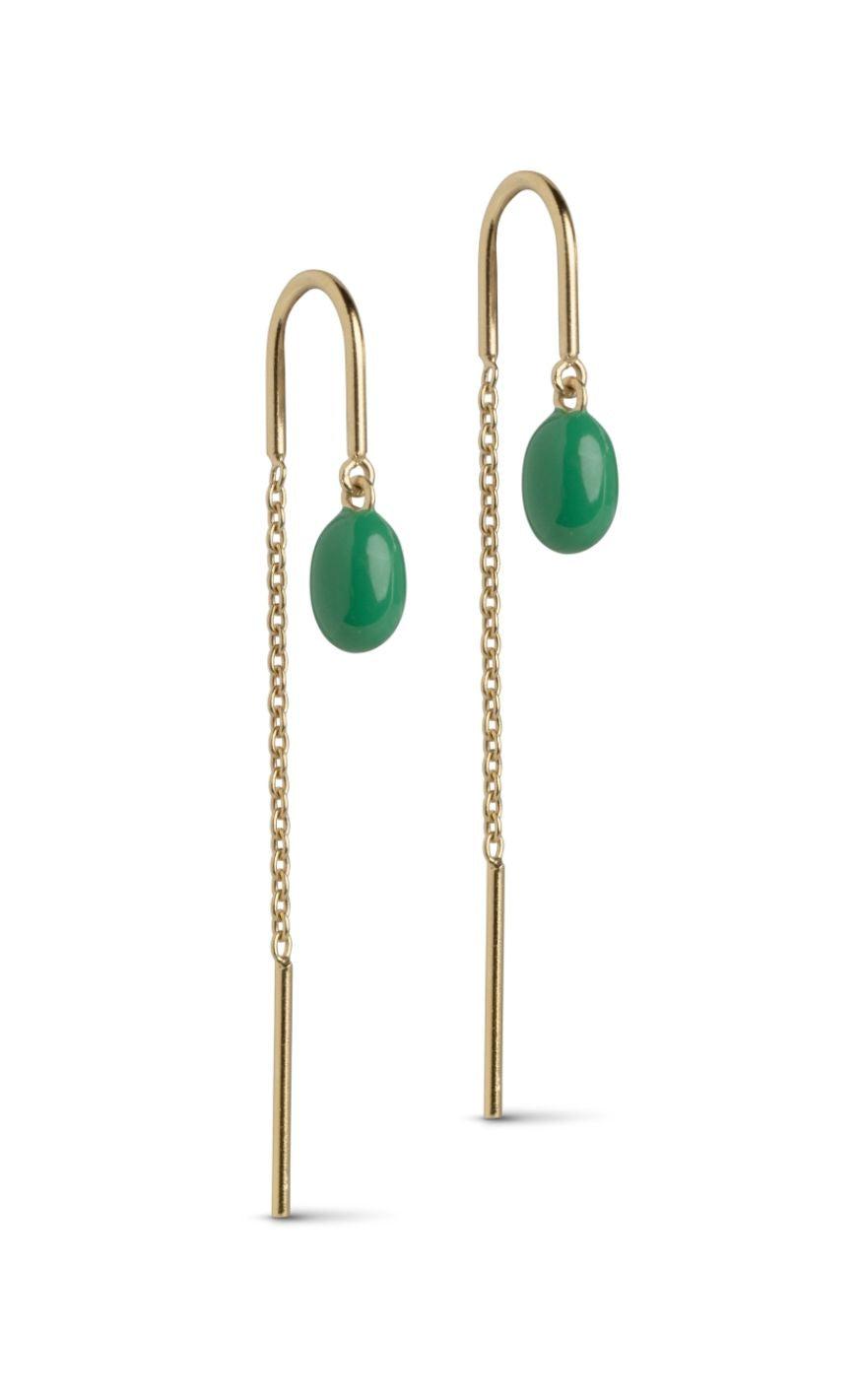 Enamel Copenhagen øreringe Eleanor Grass Green