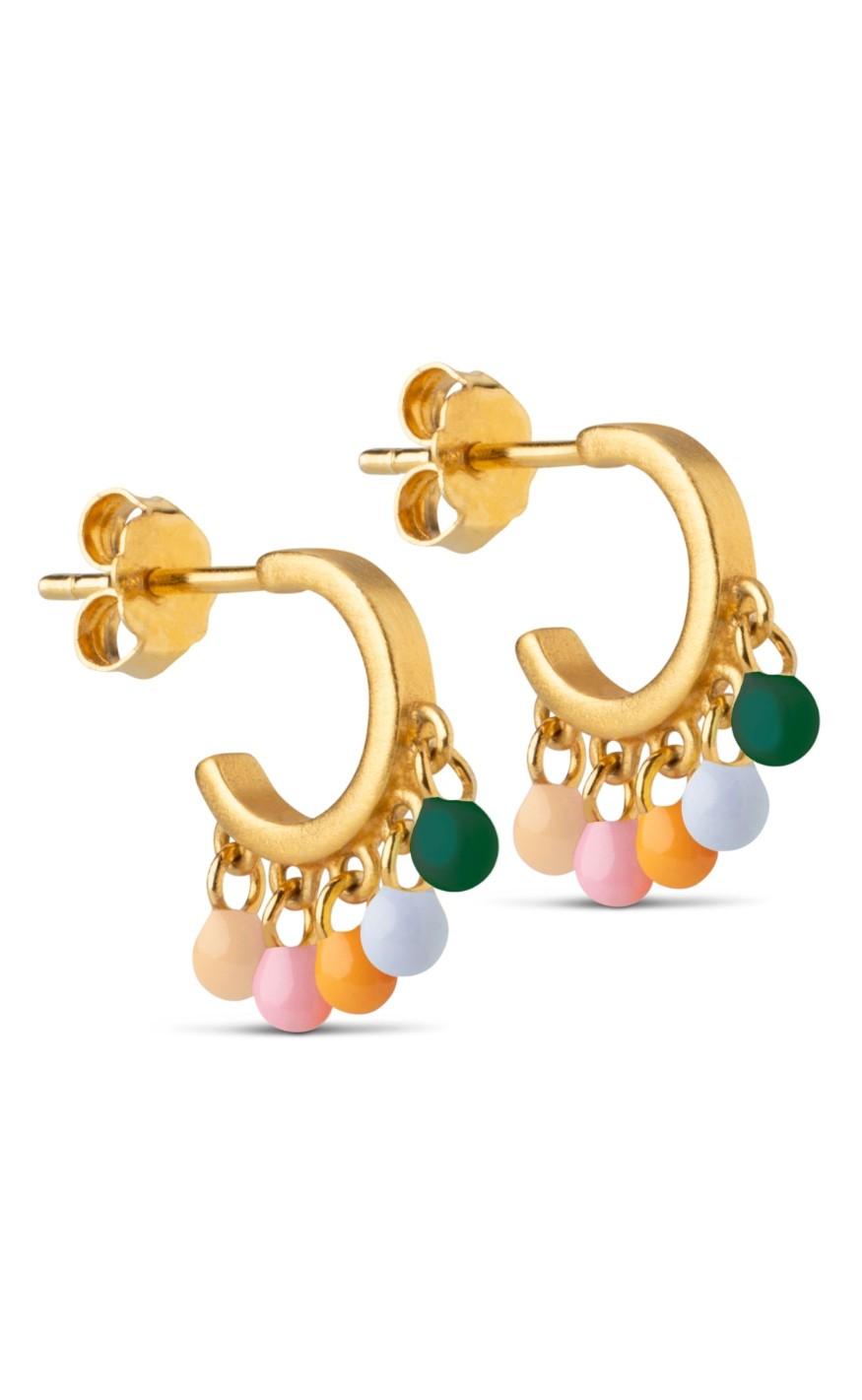 Enamel Copenhagen øreringe Hoops Rainbow Dreamy