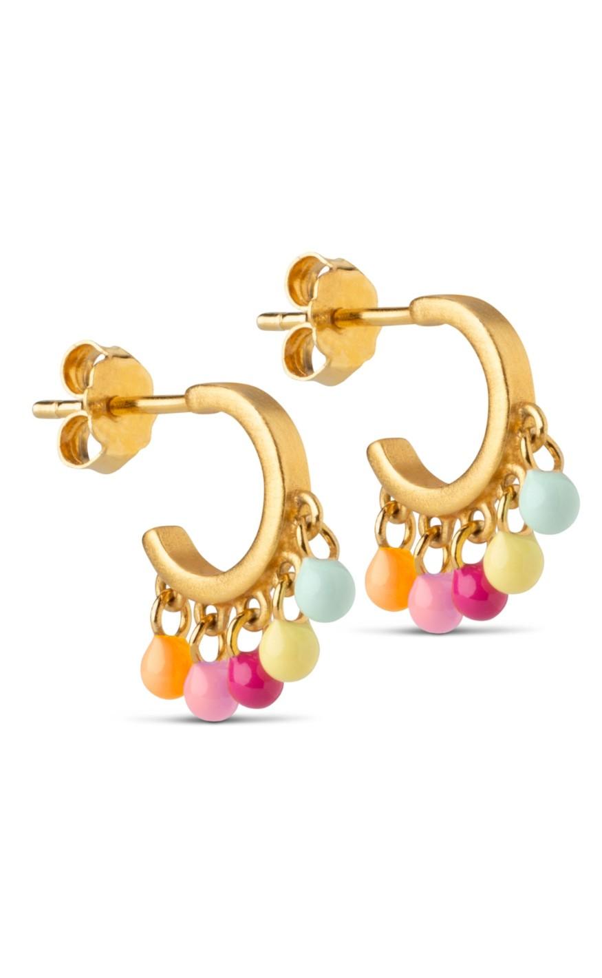 Enamel Copenhagen øreringe   Hoops Rainbow