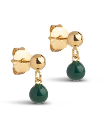 Enamel Copenhagen øreringe Mina Petrol Green