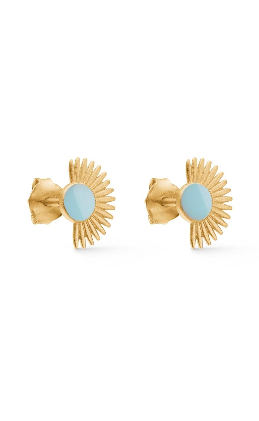 Enamel Copenhagen øreringe Stud Soleil Arctic Blue