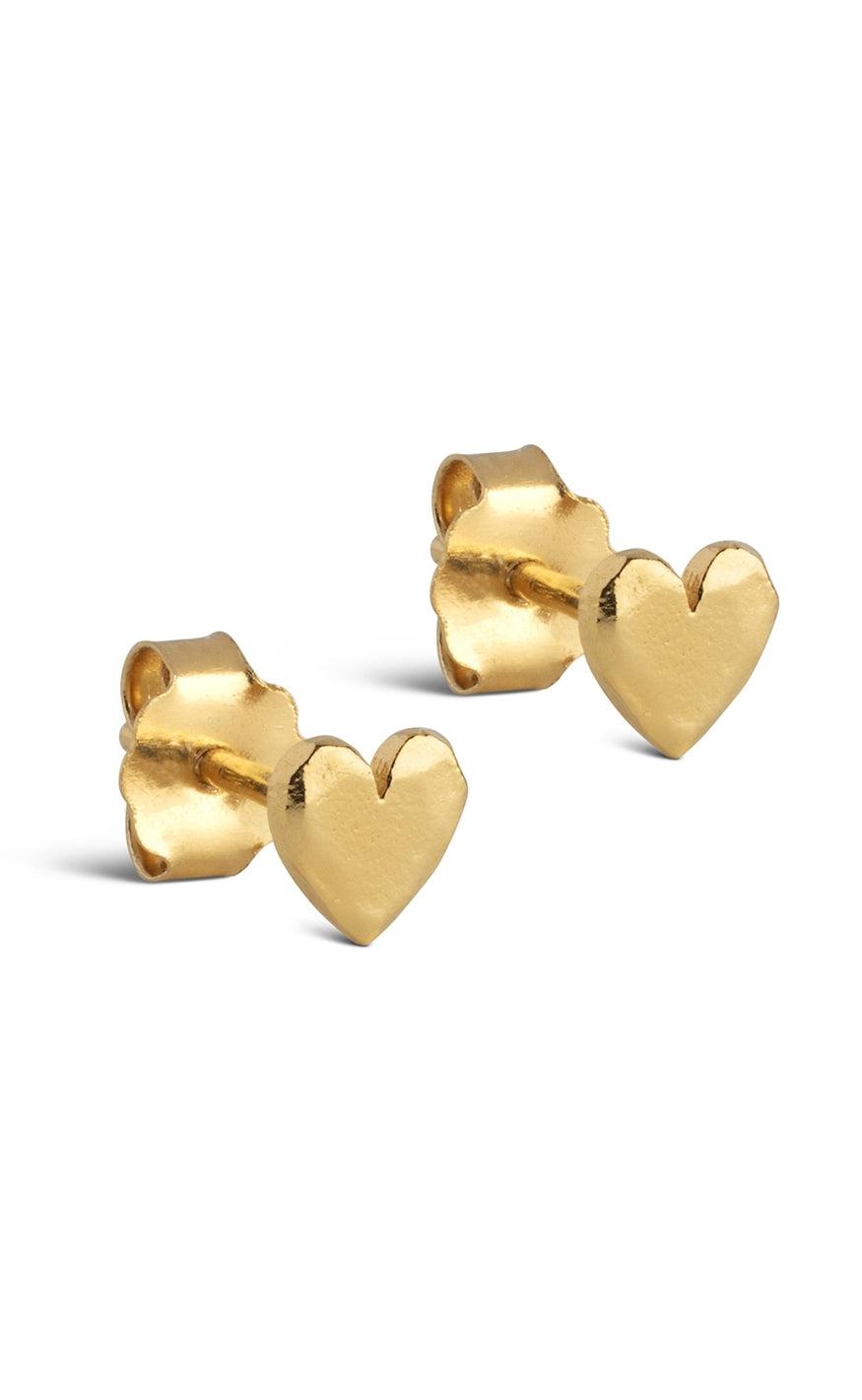 Enamel Copenhagen øreringe Studs Heart Gold Colour