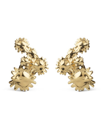 Enamel Copenhagen øreringe Studs Sunshine Field Gold Colour