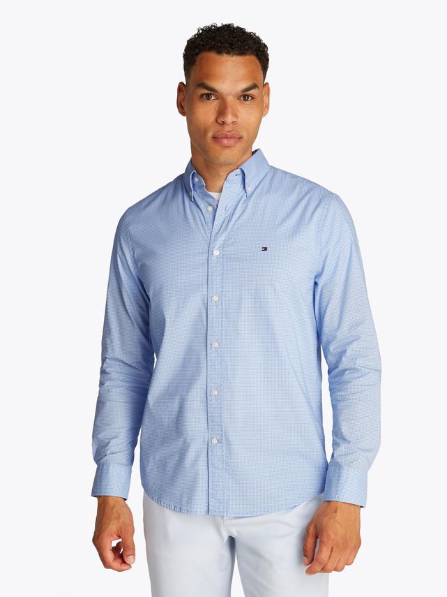 Flex Poplin Mini Print Rf Shirt