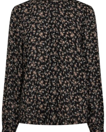 Freequent Bluse Adney Black    Desert Taupe