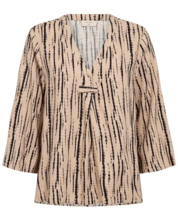 Freequent Bluse Larin Sand Melange    Black