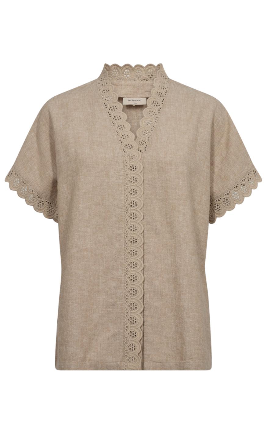 Freequent Bluse Larry Sand Melange