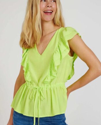 Freequent Bluse Lollo Sharp Green