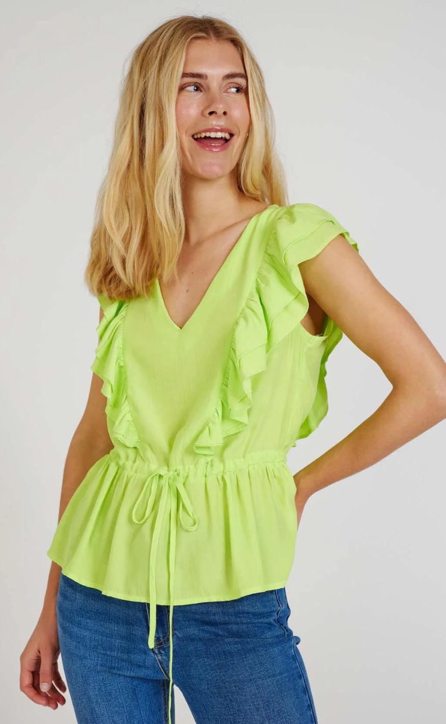 Freequent Bluse Lollo Sharp Green